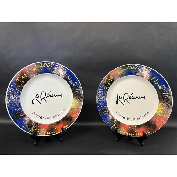 VTG The Omni Houston Hotel 2000 Commemorative Collector Platter 12 1/4" 25th Ann - Picture 1 of 4
